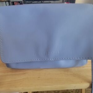 Portland Leather Sky Blue Small Metro Bag